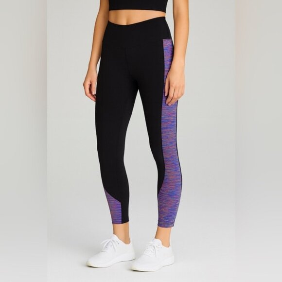 Lululemon Love Revealed 7/8 Tights – Black w Multicolor Panels – Size 4/6 (Est) - Picture 1 of 8